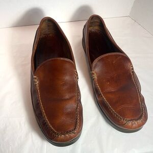 L.L Bean Men's Slippers Leather Loafers Power Walking Driving Shoes |Size 14D